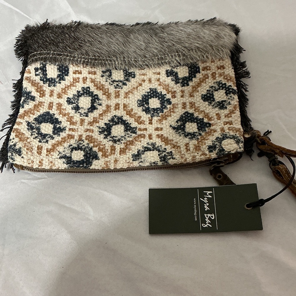 Myra Bag Exude Charm Pouch Western Boho Crossbody Cowhide NWT